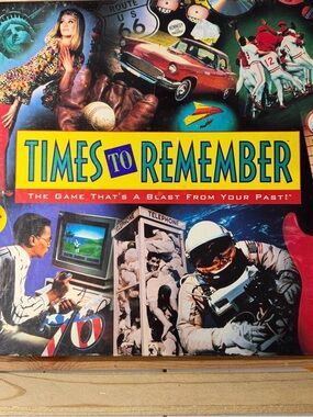 Vintage 1991 Times To Remember Board Party Game Milton Bradley Made In USA Used